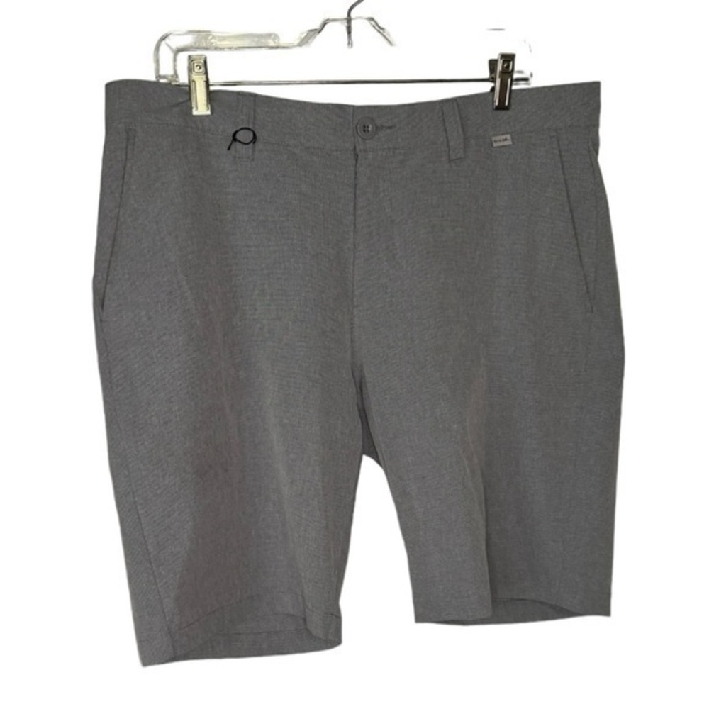 Travis Mathew Beck Grey Flat Front Stretch Waistband Comfort Short Size 36 NWOT